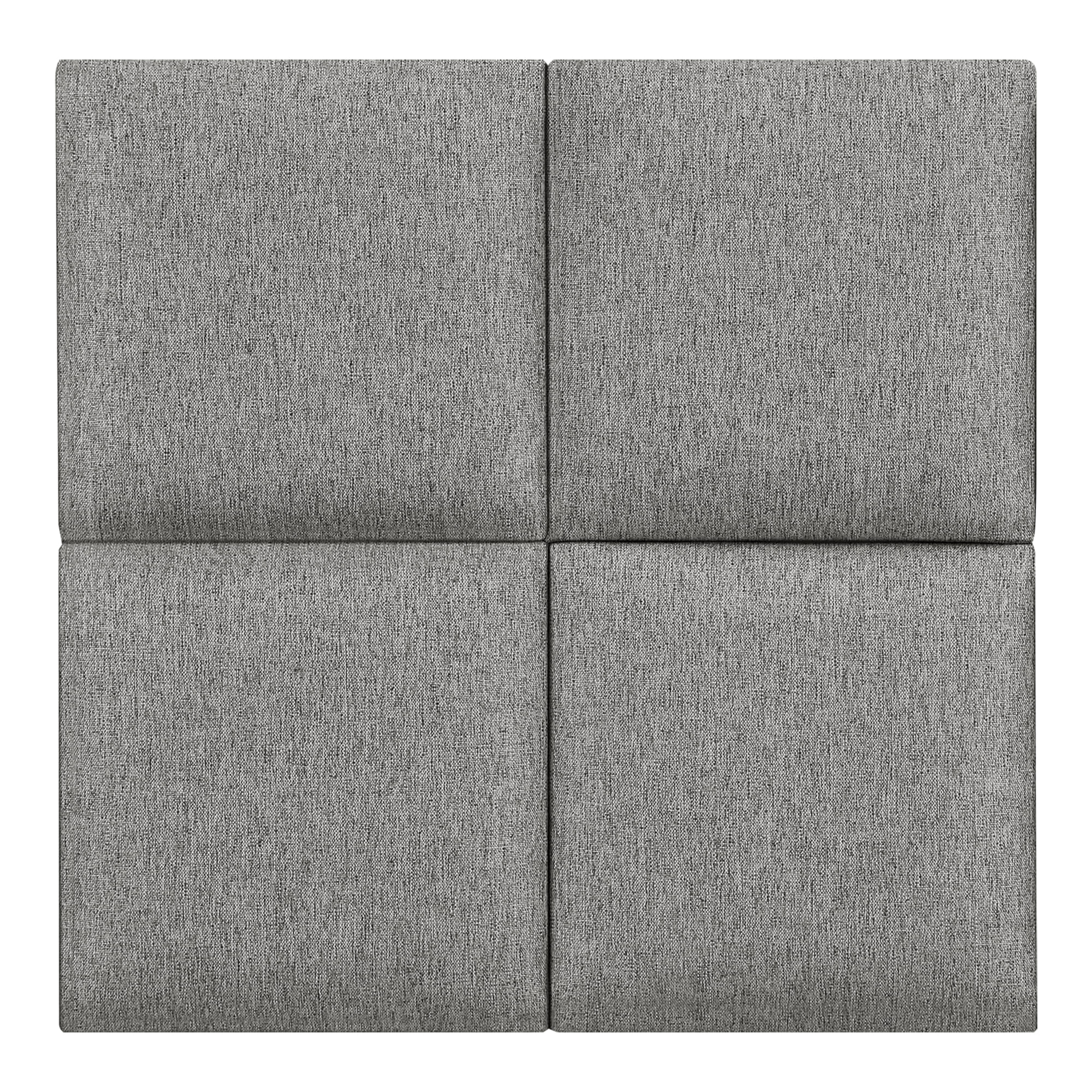 Set de 4 paneles de pared carpino textil 30x30cm - gris claro [neu.haus]