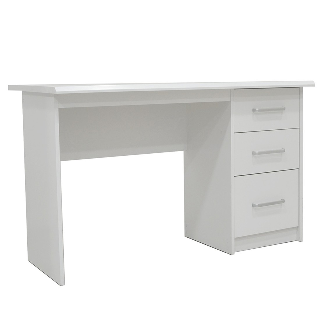 Escritorio recto prague – 3 cajones – color blanco – diseño moderno y funci
