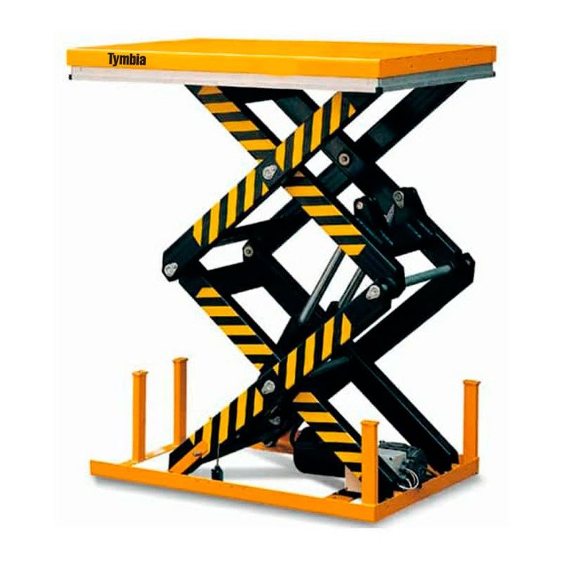 Mesa elevadora eléctrica 1000kg a 1780mm de 1300x820mm(doble tijera)TYMBIA