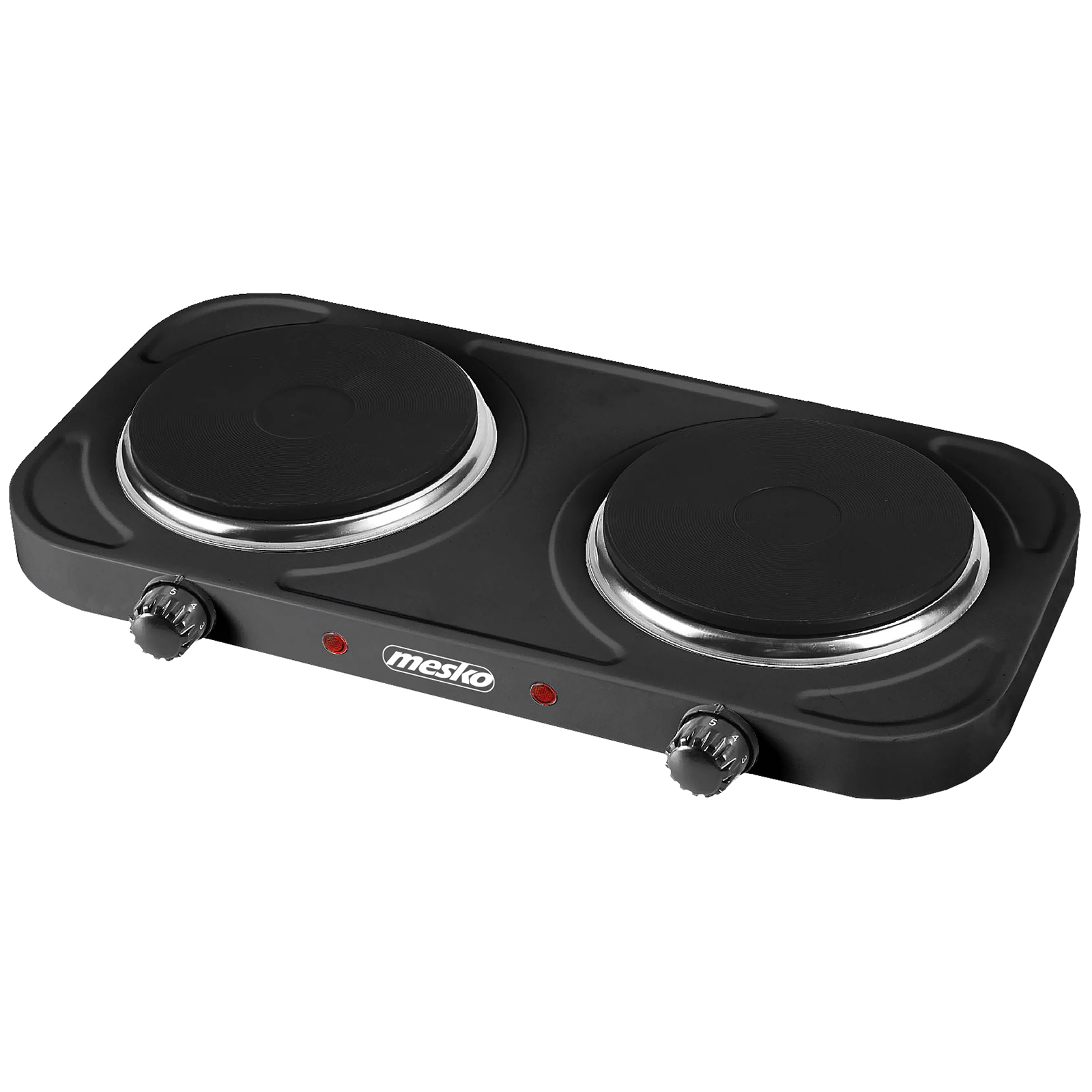 Hornillo eléctrico doble, zonas cocinado 15,5 mesko ms 6509 negro 2000w