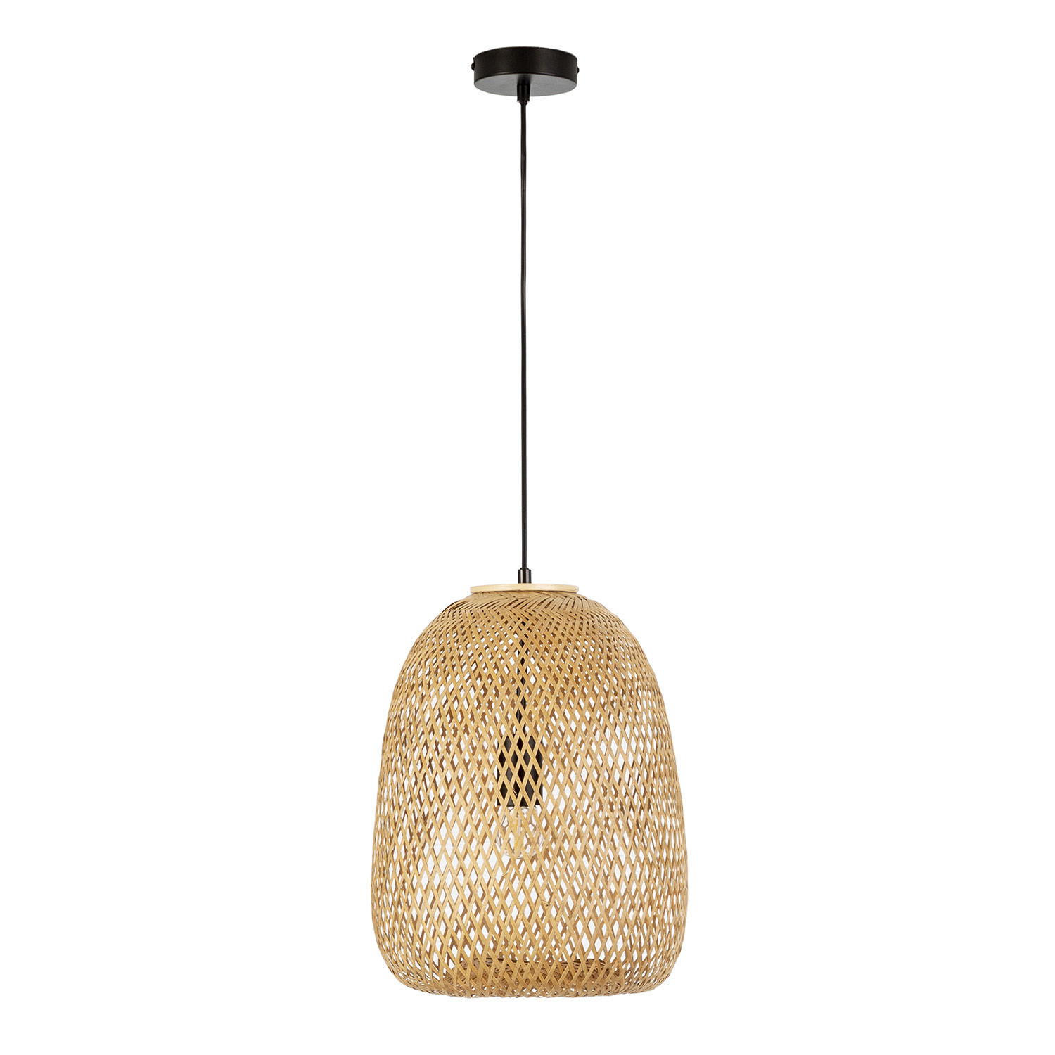 Lámpara de techo yumei de bambú, diametro 30 cm