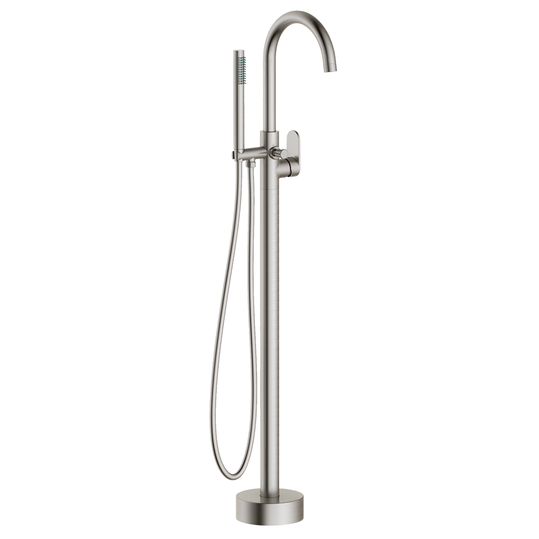 Charme ii columna de suelo mecánica para bañera isla acabado inox