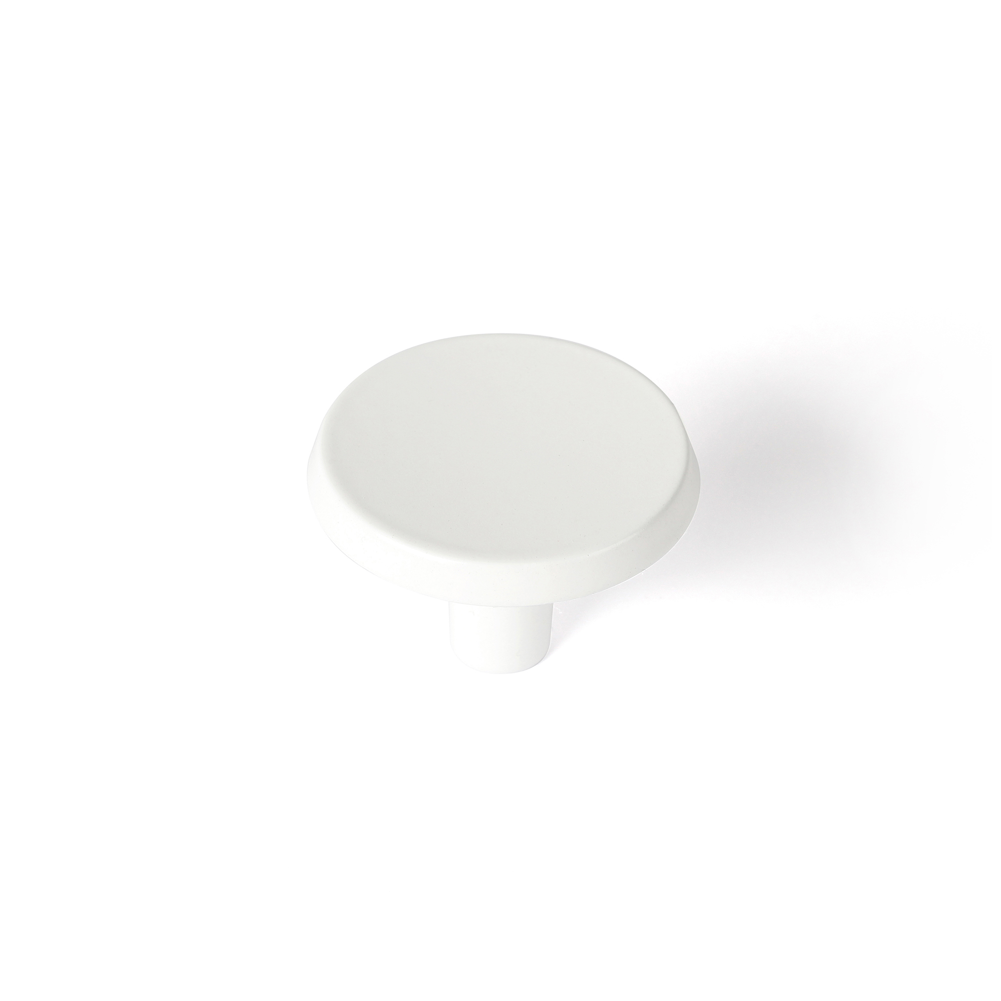 Pomo para mueble rei 7-774.35.17 | 35x35x23 mm | blanco mate | zamak