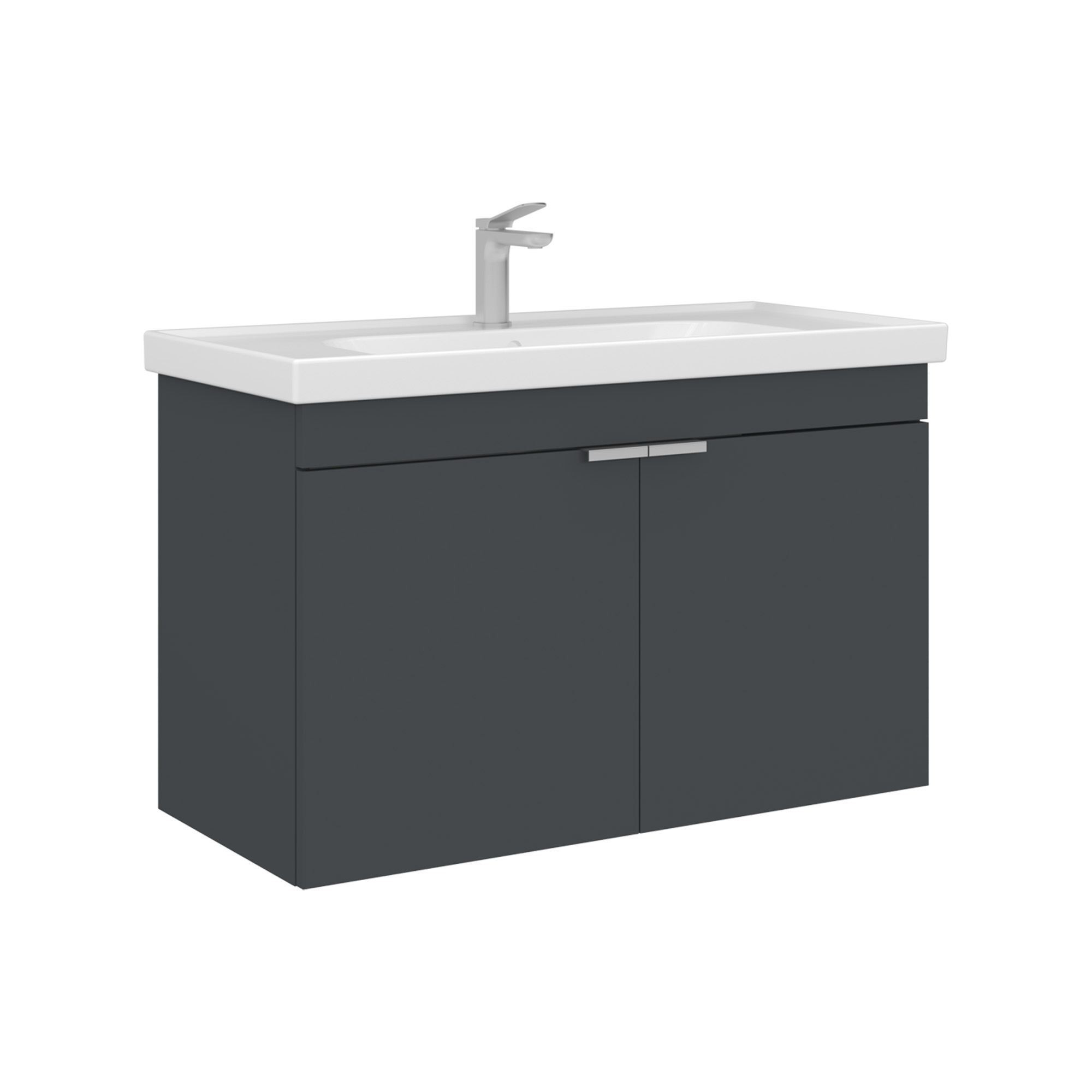 Mueble para lavabo <<desna 90>> - 90 x 45 x 58 cm - antracita mate