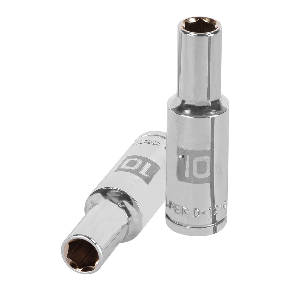 Llave vaso hexagonal larga, cuadro 1/2" - 10 mm
