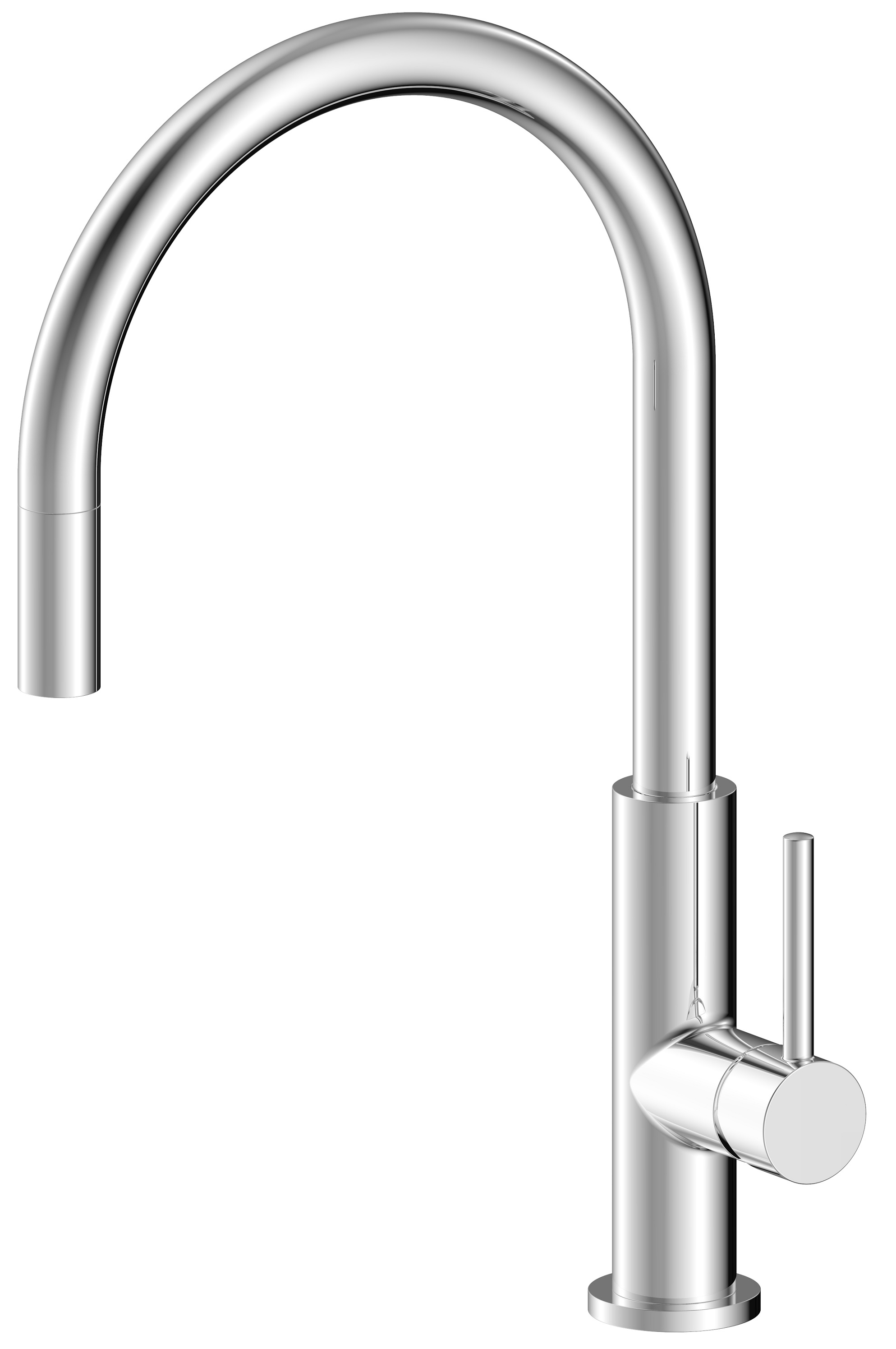 Grifo de fregadero alto cromado ilhea