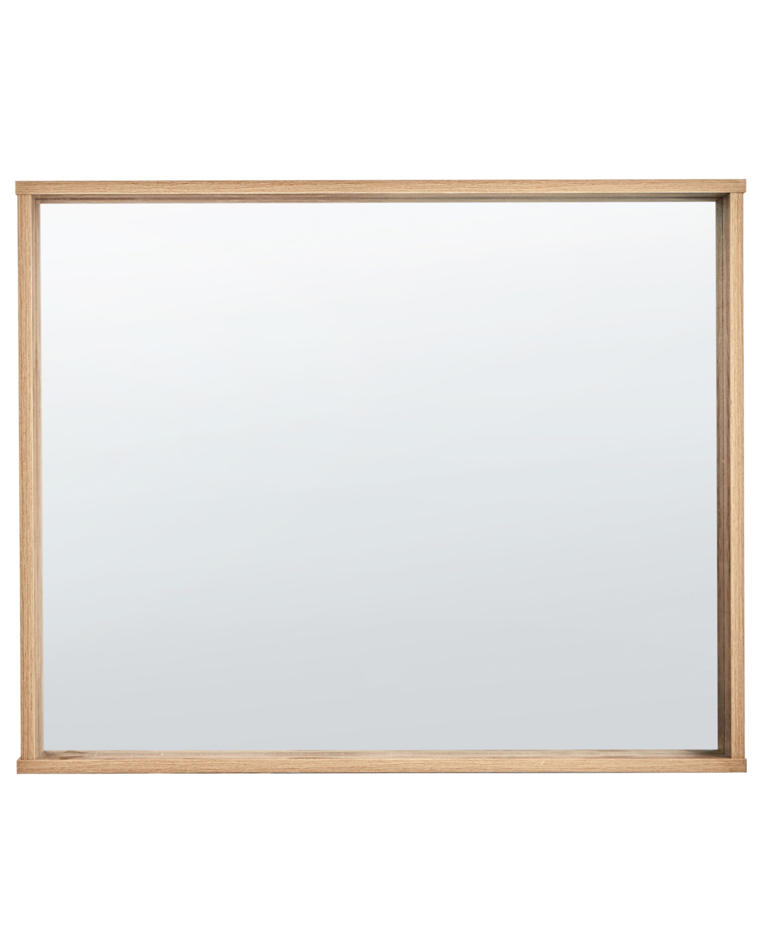 Espejo de pared rosell 80 cm 65 cm marrón claro