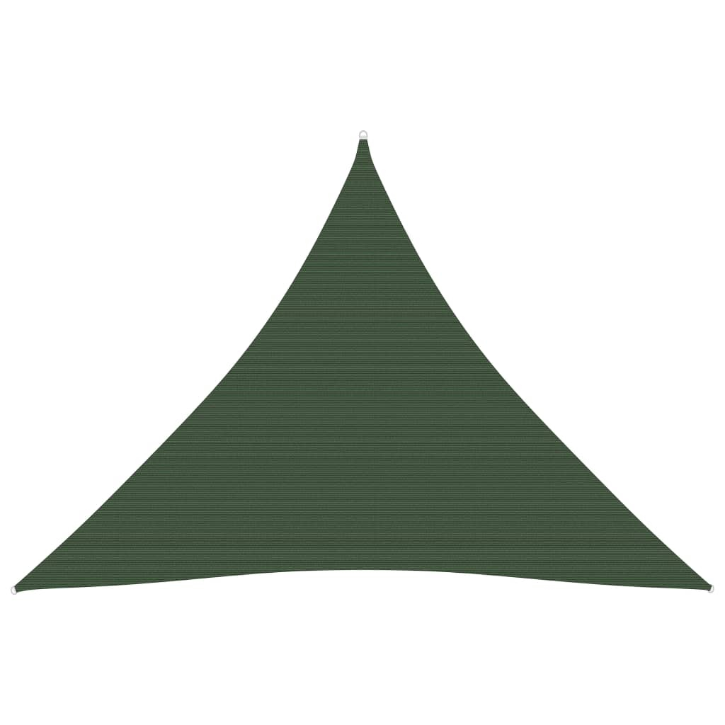 vidaXL toldo de vela verde oscuro hdpe 160 g/m² 5x5x5 m