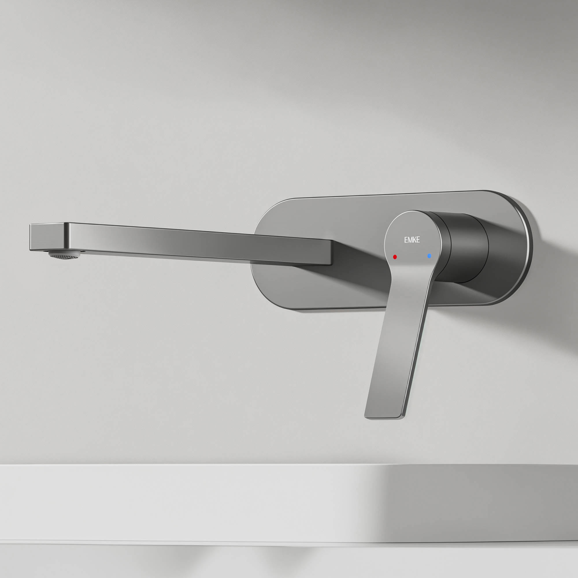 Emke grifo monomando para lavabo gunmetal 288 × 210 × 70 mm