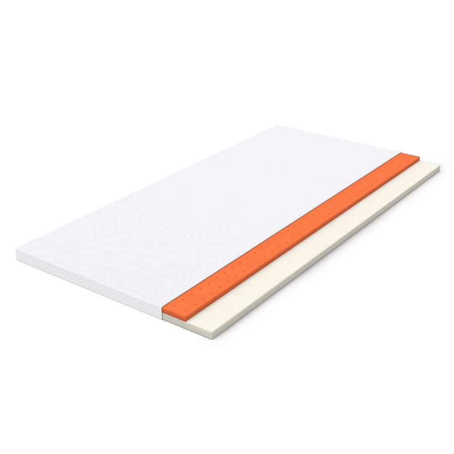 Colchón de espuma 180x200 cm firmeza h3 con funda lavable – blanco