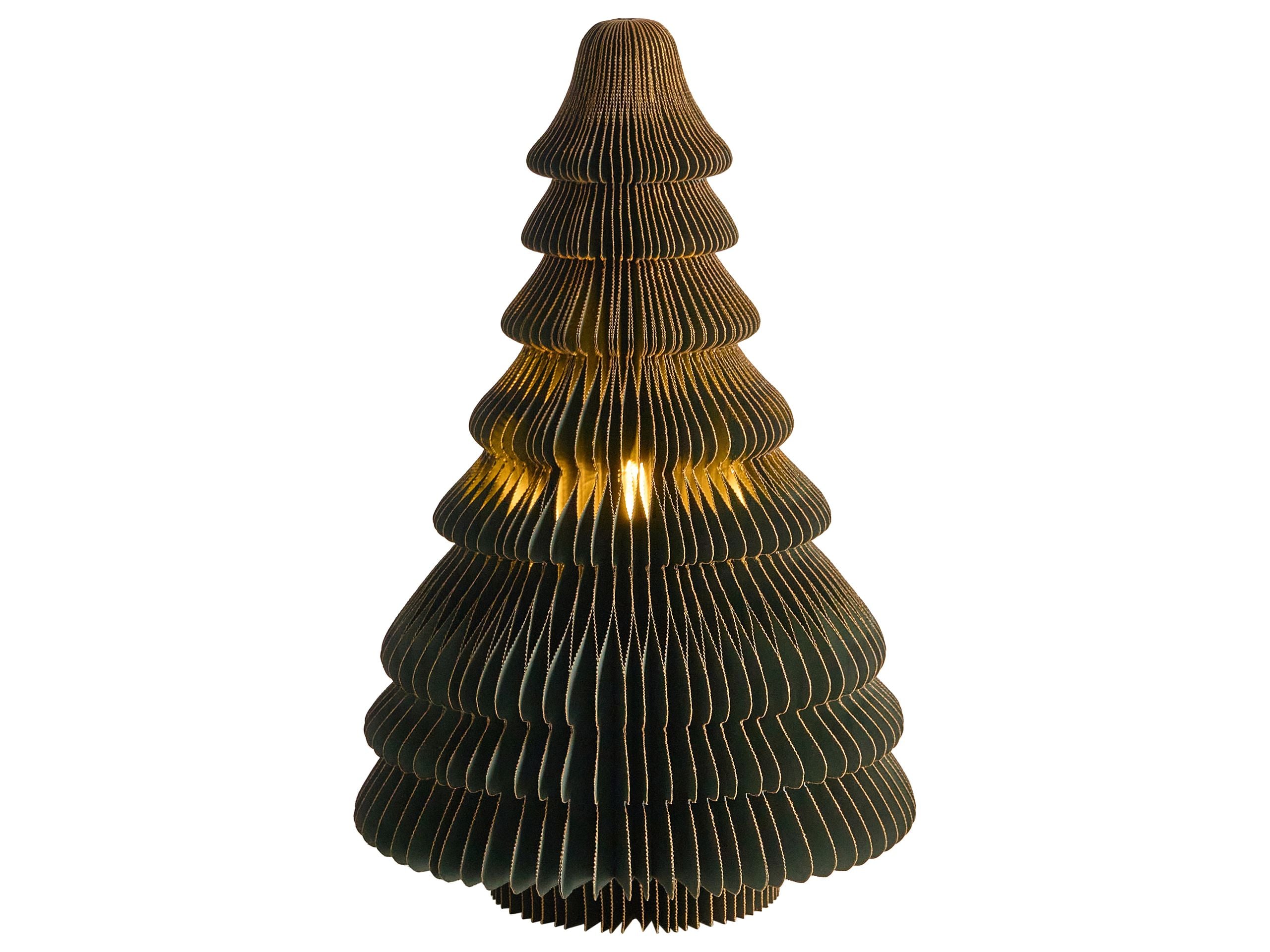 Decoración de navidad LED andan 41 cm árbol de navidad verde