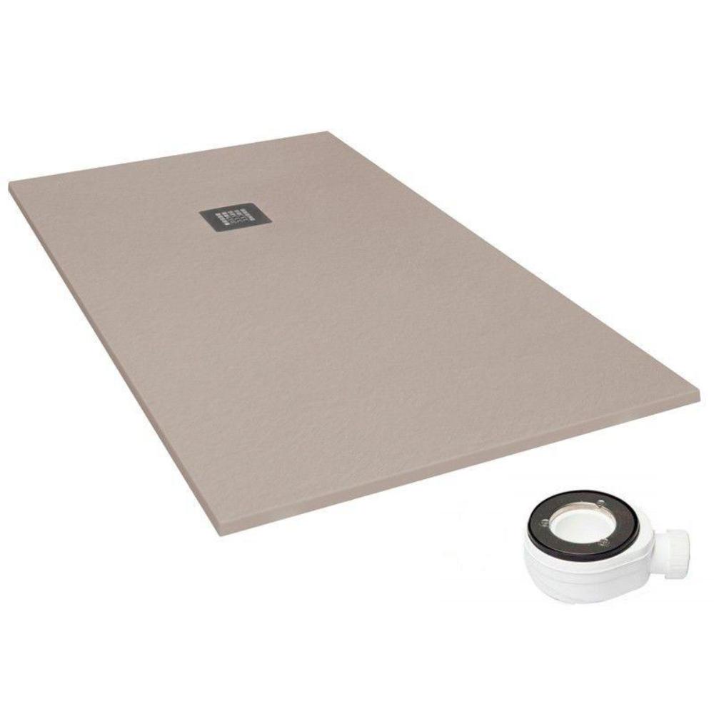 Plato de ducha natural moka - 70x140cm - resina con cargas minerales