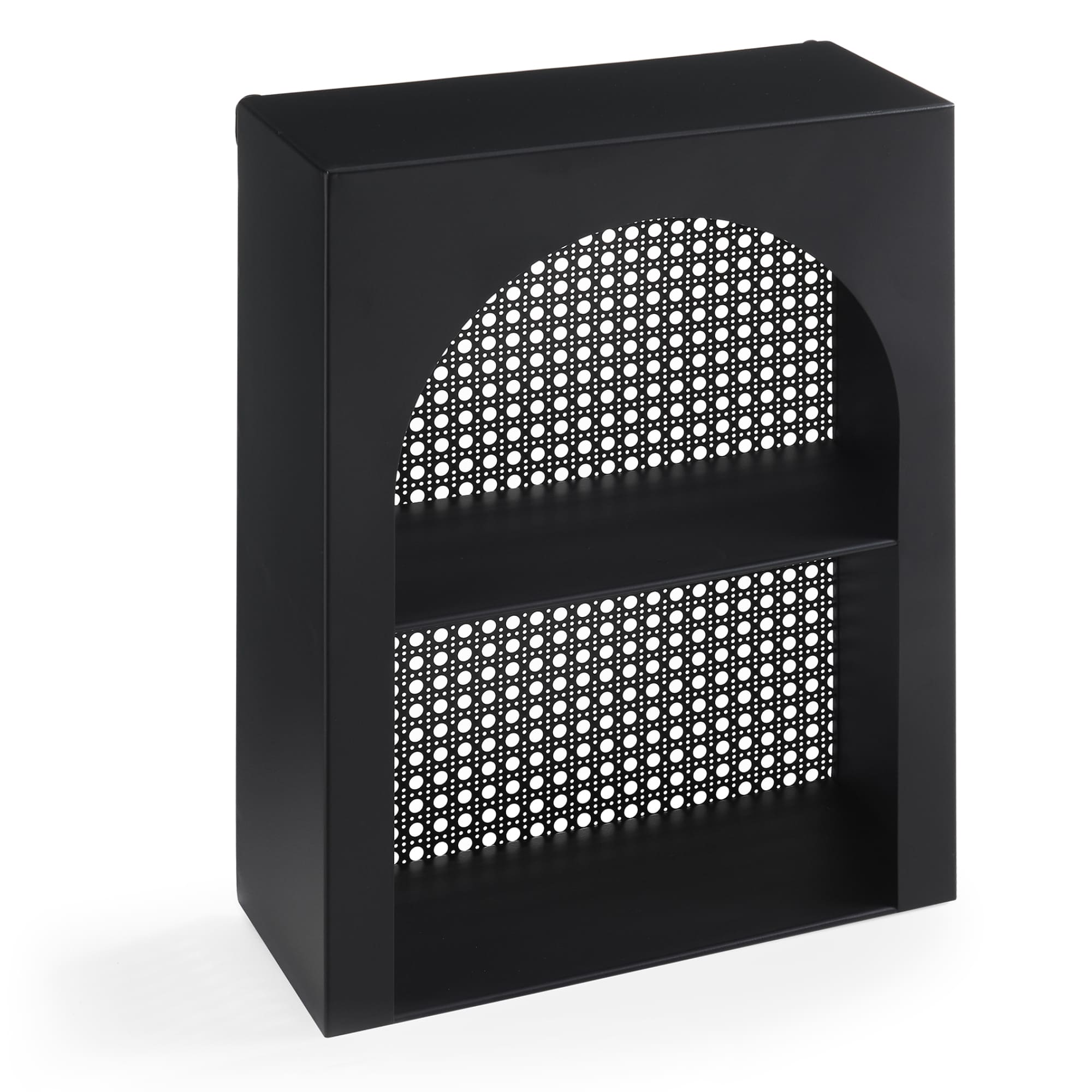 Estantería de pared jäller 40x30x13 cm - negro [en.casa]