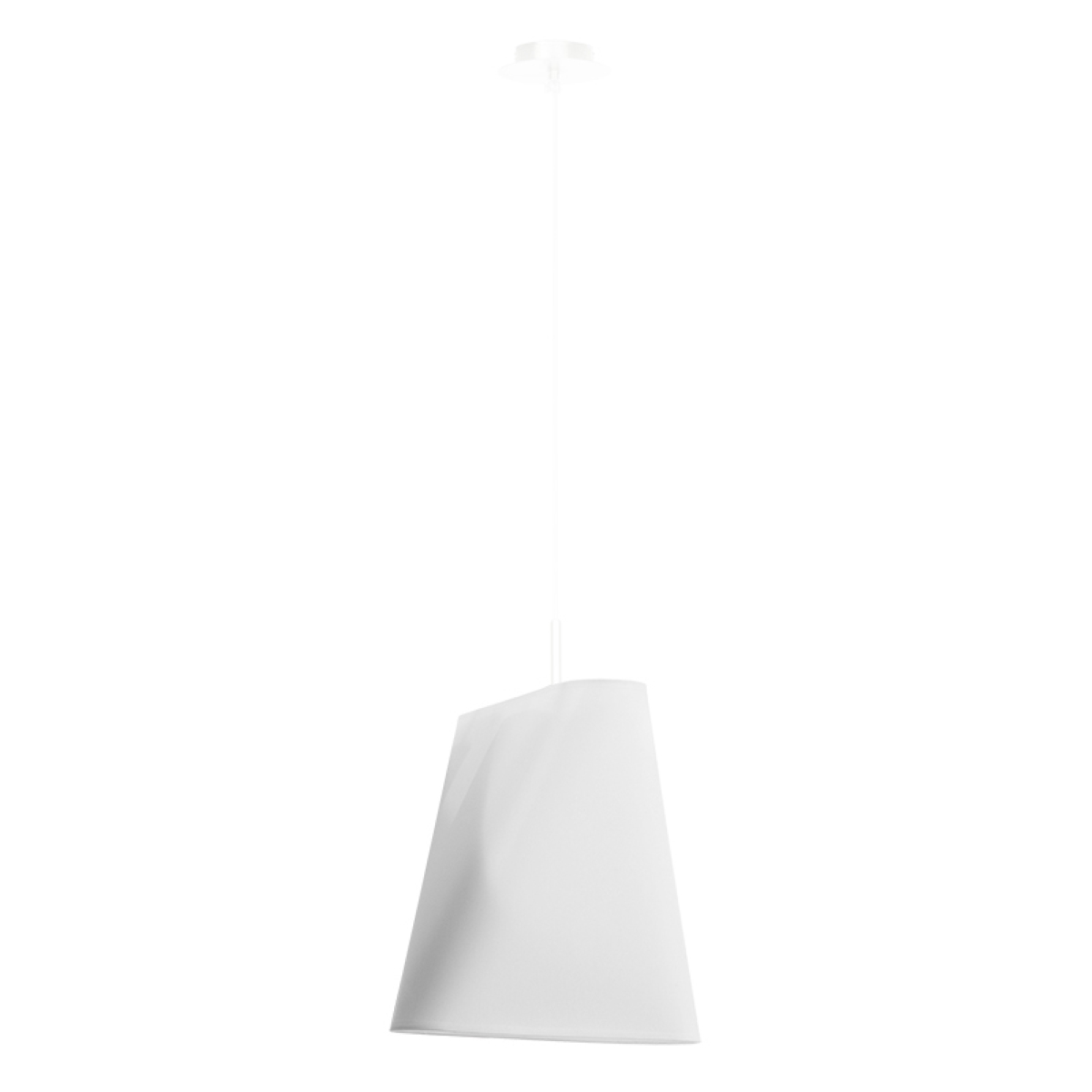 Candelabro blum 1 blanco tela/acero 28x128x28cm
