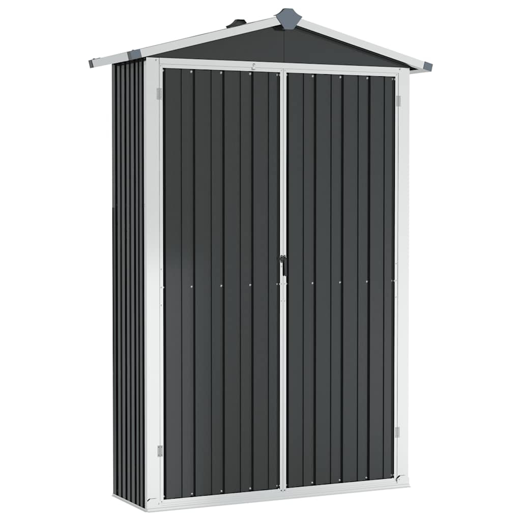 vidaXL cobertizo de jardín acero galvanizado antracita 116x45x175cm