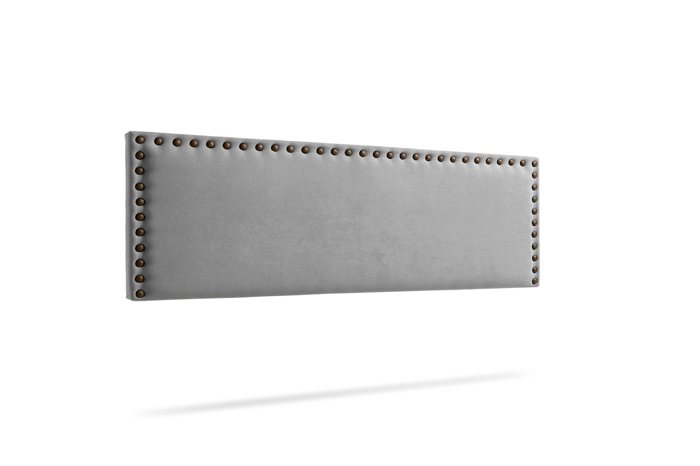 Cabecero tapizado modena acualine 90x55x8 cm - gris claro - moonia