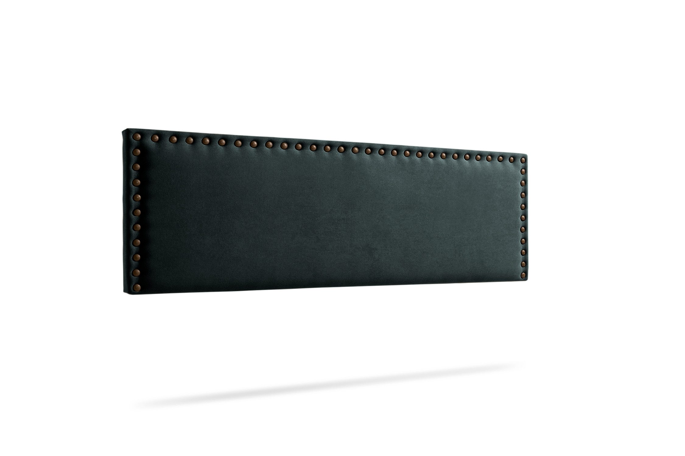 Cabecero tapizado modena acualine 130x55x8 cm - negro - moonia