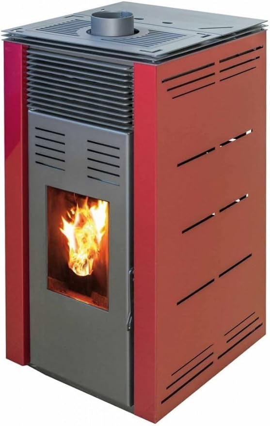 Joima - Estufa de Pellets Natur Style 8 kw. Funciona sin luz. burdeos