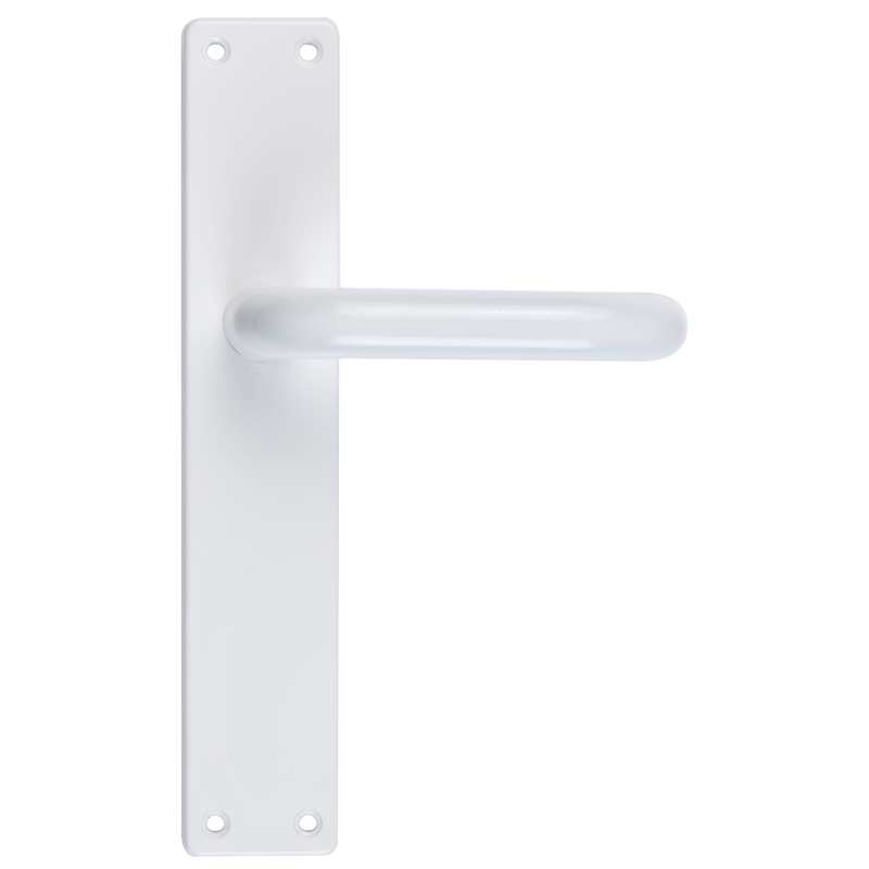 Juego manilla recuperable aluminio 238 placa cuadrada blanca