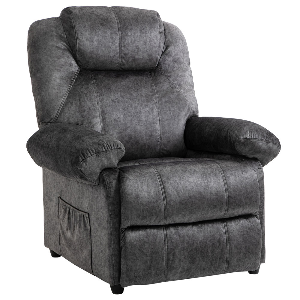 Sillón relax reclinable 88x91x108 cm poliéster, espuma, metal Homcom