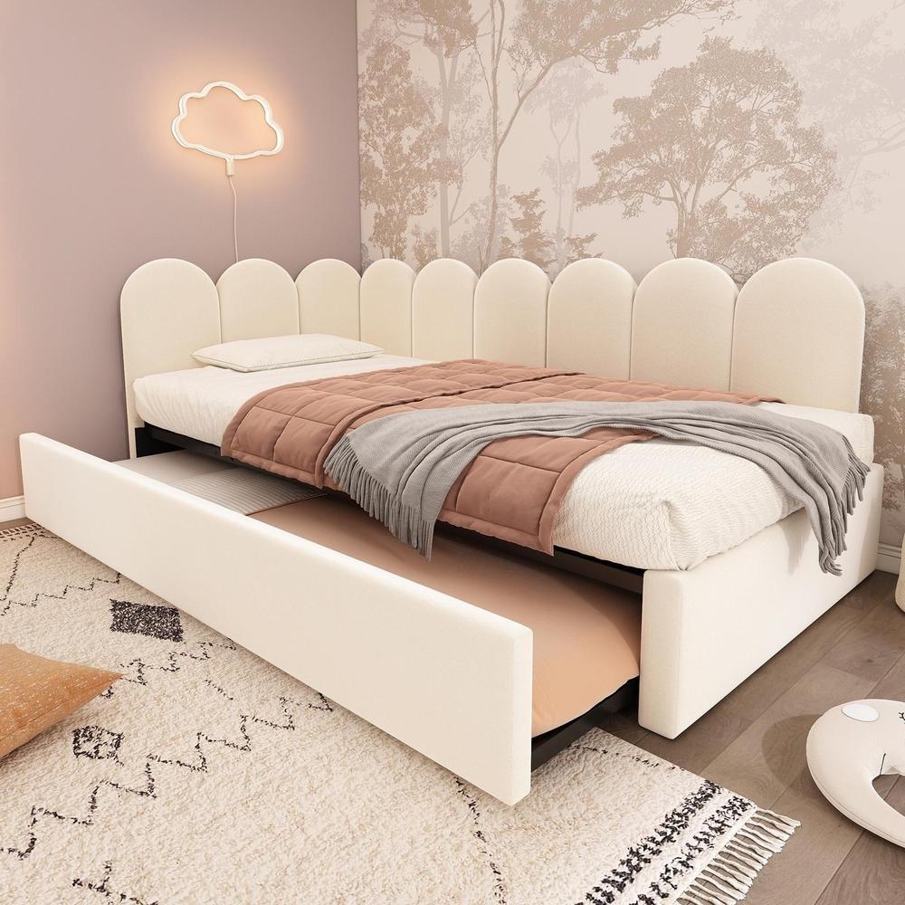 Canapé cama con almacenaje 90x200cm beige