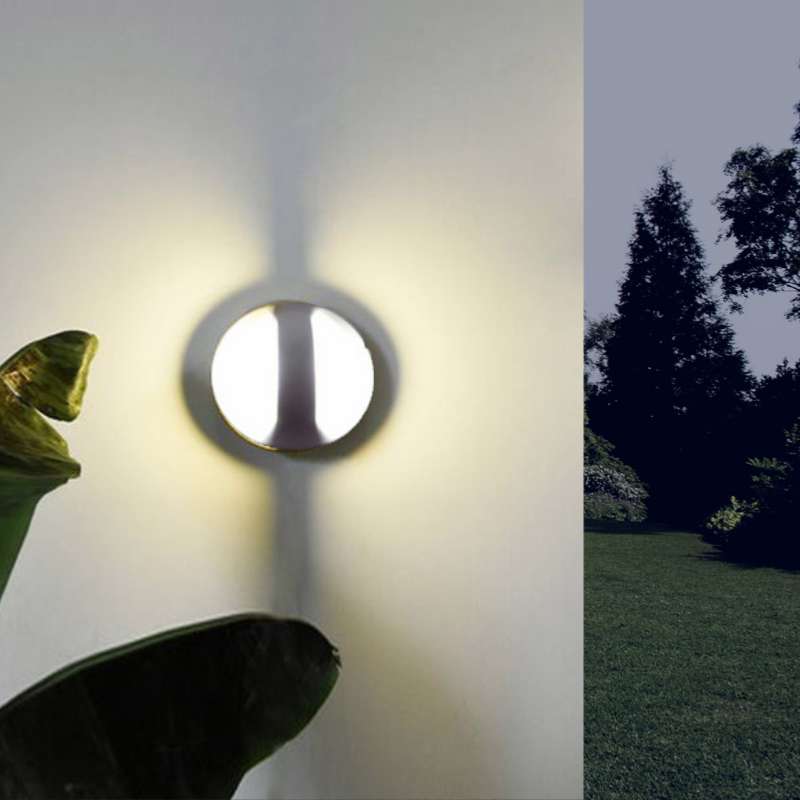 Aplique LED redondo 7w ip44 blanco - blanco neutro 4000k - 5500k