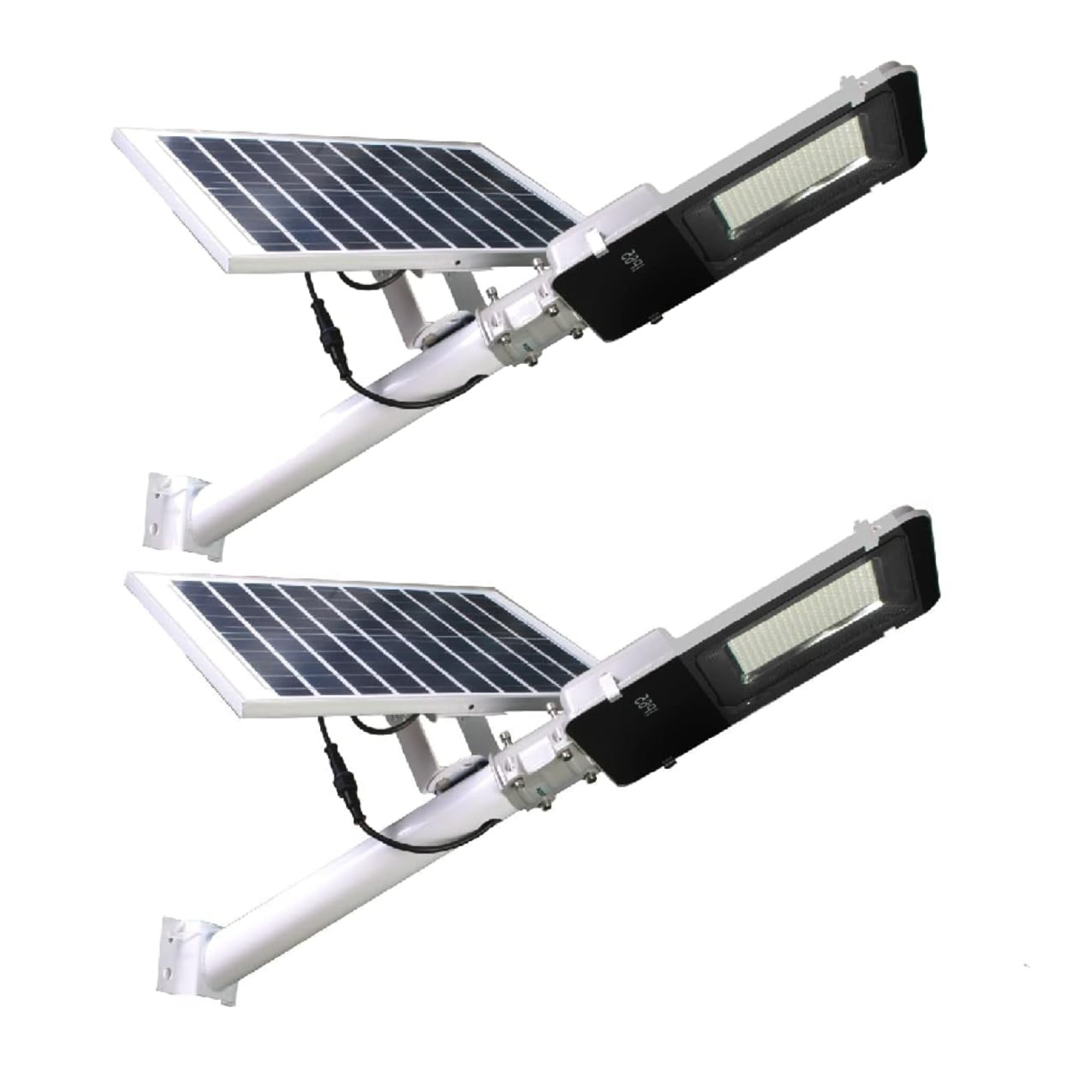 Pack x2 farola LED 200w solar exterior panel 25w 200 LEDs blanco frío