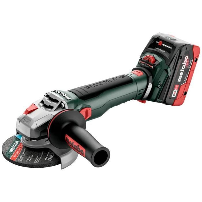 Amoladora angular inalámbrica - metabo - wvb 18 lt bl 11-125 - 125 mm - 18
