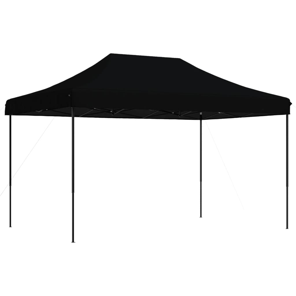 vidaXL tienda de fiesta plegable pop-up negra 440x292x315 cm