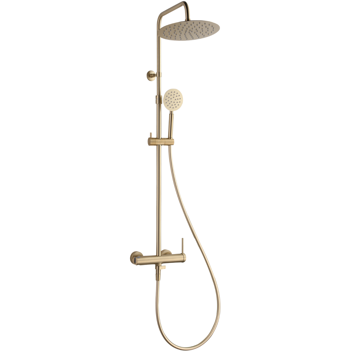 Lollipop ii columna de ducha mecánica oro cepillado 250