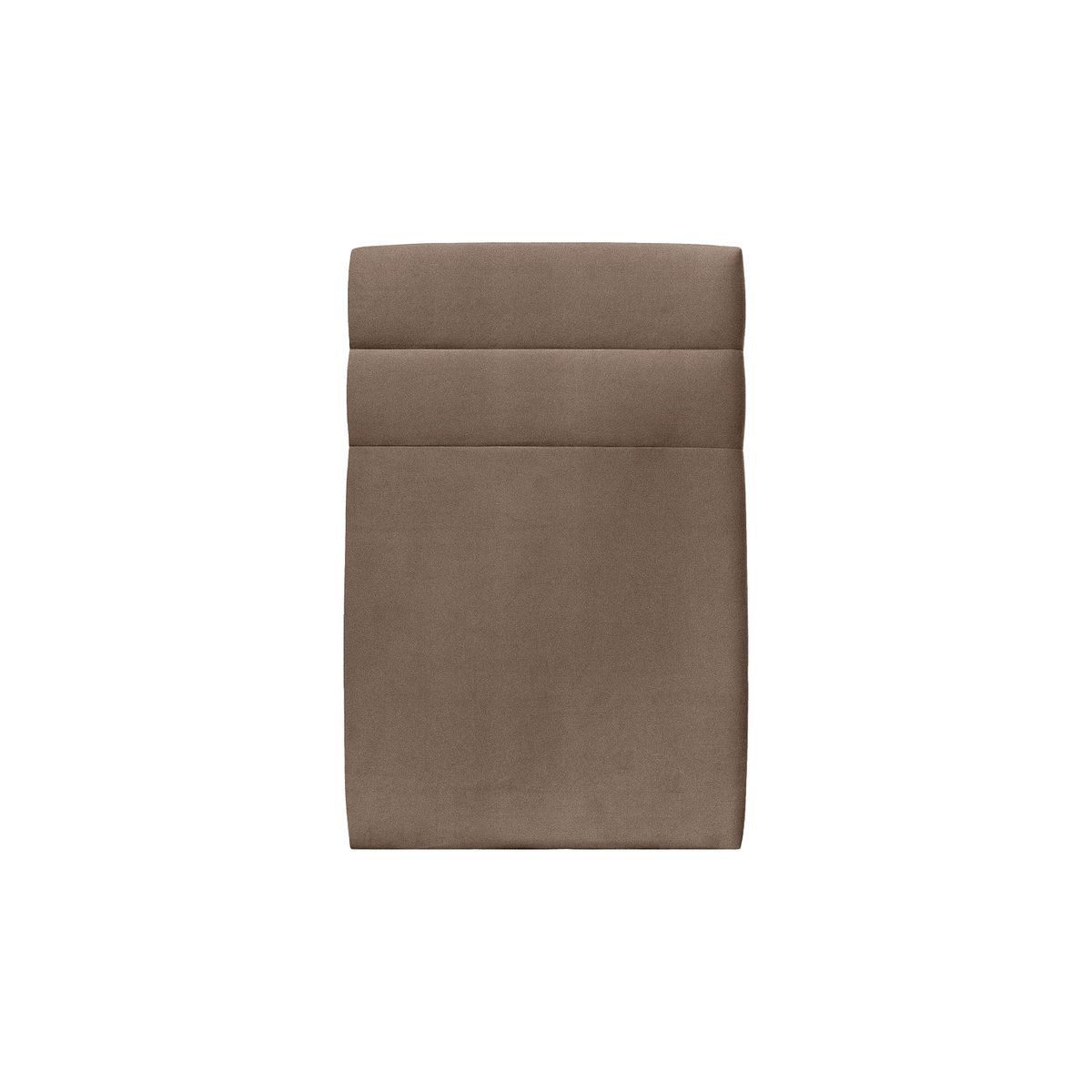Cabecero 90 cm lines - tela terciopelo topo - gris topo