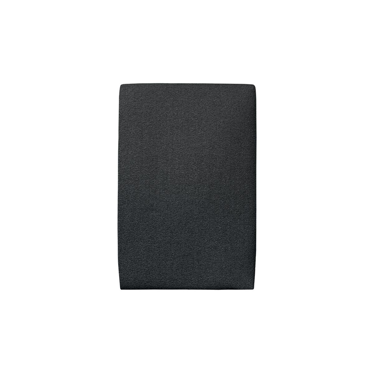 Cabecero tapizado 90 cm - tejido rizado negra - negro