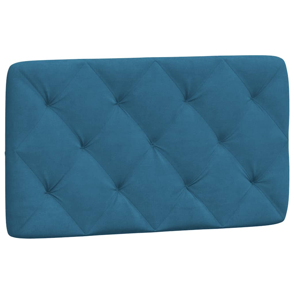 vidaXL cabecero de cama acolchado terciopelo azul 90 cm