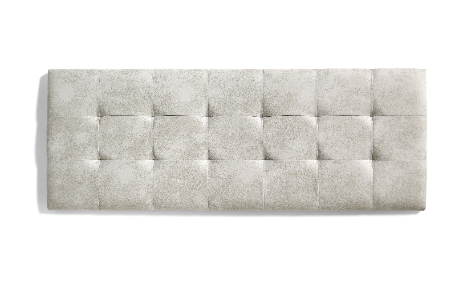 Cabecero de cama 140 capitone cuadros 152x57x5cm blanco roto