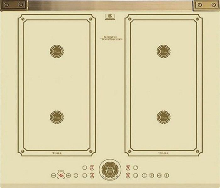 Placa de cocción por inducción - kaiser - kct 6745 fi elf ad - 60 cm - beig