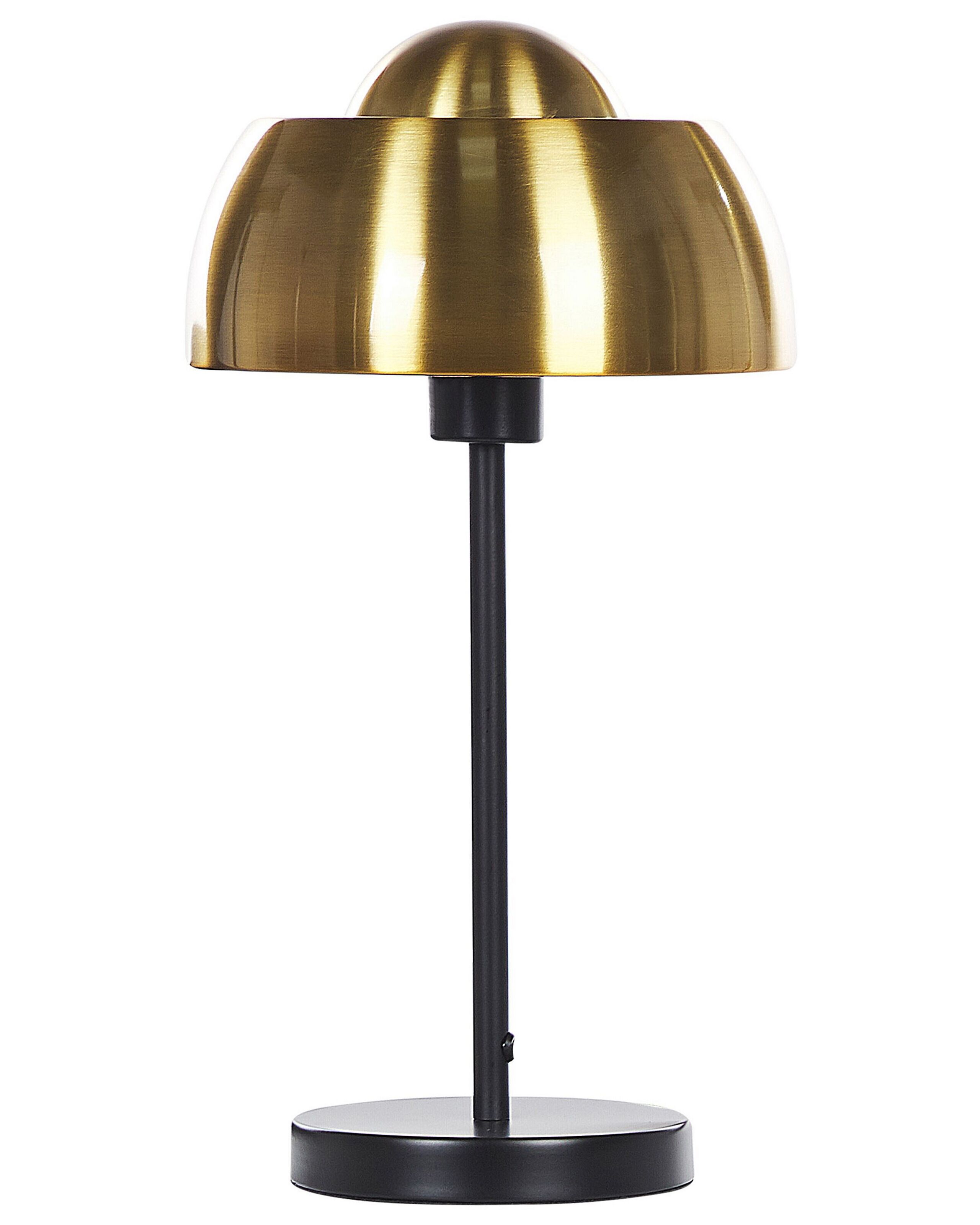 Lámpara de mesa senette metal negro/dorado
