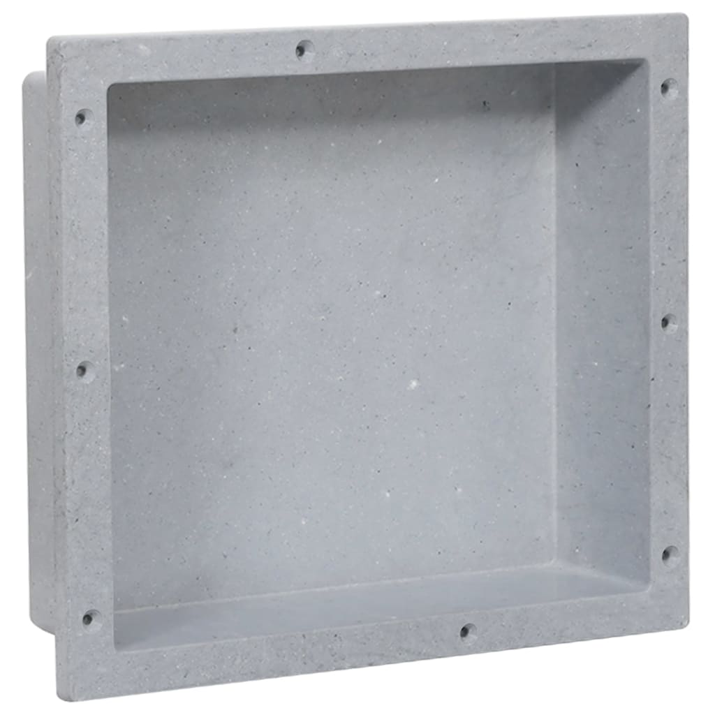 vidaXL hornacina de ducha gris mate 41x36x10 cm