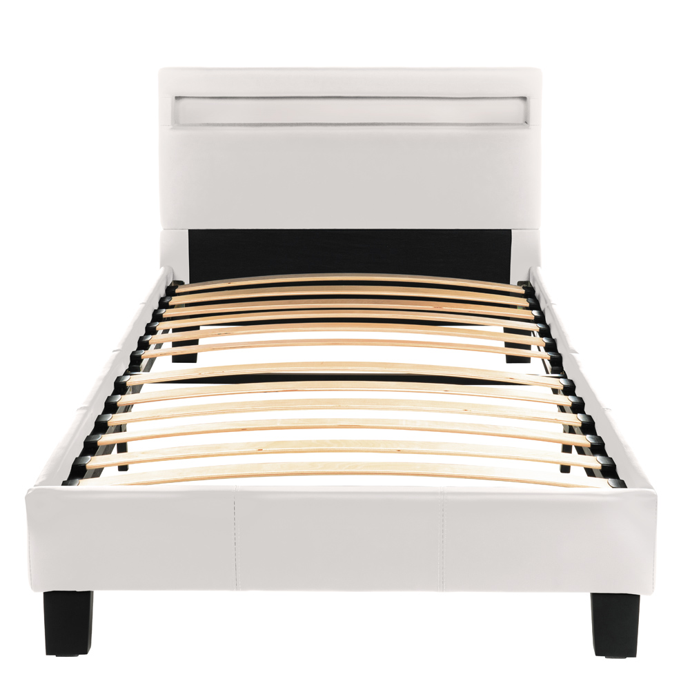 Cama LED astro - 90 x 200 cm blanco