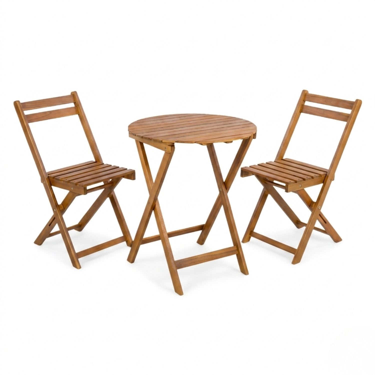 Conjunto de balcón bistró arlen mesa redonda y 2 sillas Beige 7house