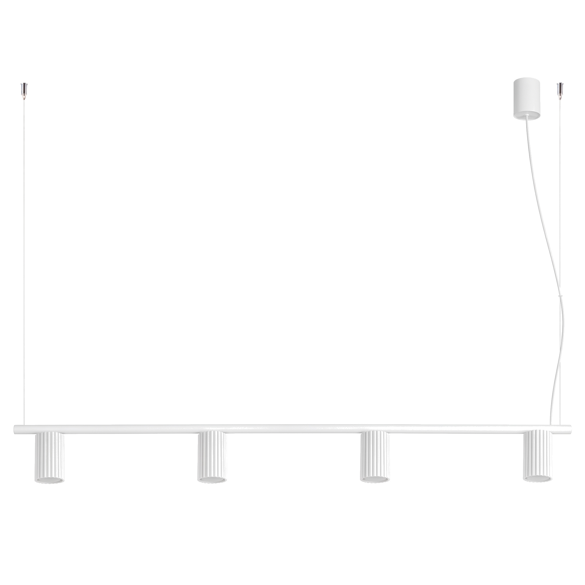 Arañas karbon 4 blanco aluminio 122x212x6.5cm
