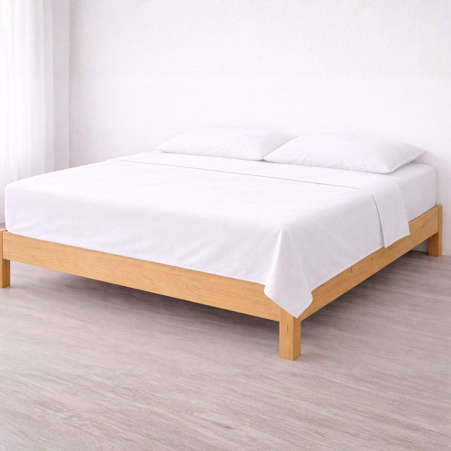 Sábana encimera blanco cama 105cm - 100% algodón - donegal collections
