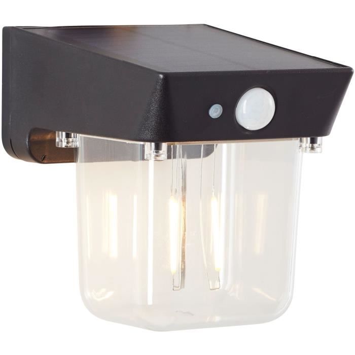 Aplique exterior - brilliant - parson - LED y solar - detector de movimient