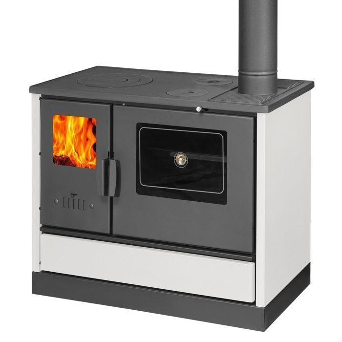Balkan energy - estufa de leña 4020 - blanco - 7,9 kw - clase a+