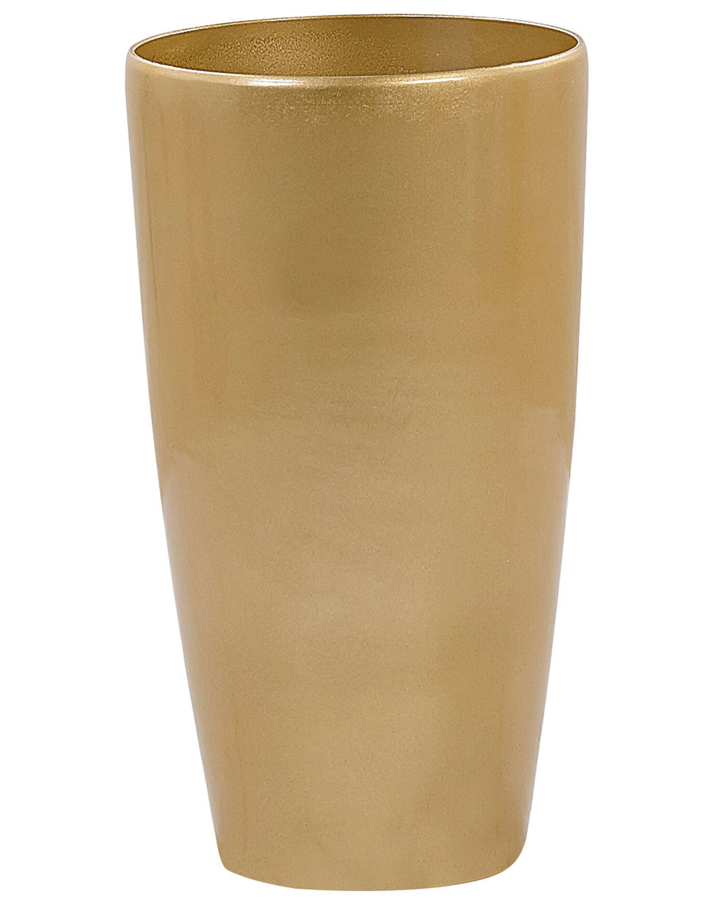 Maceta tseria 32 cm dorado