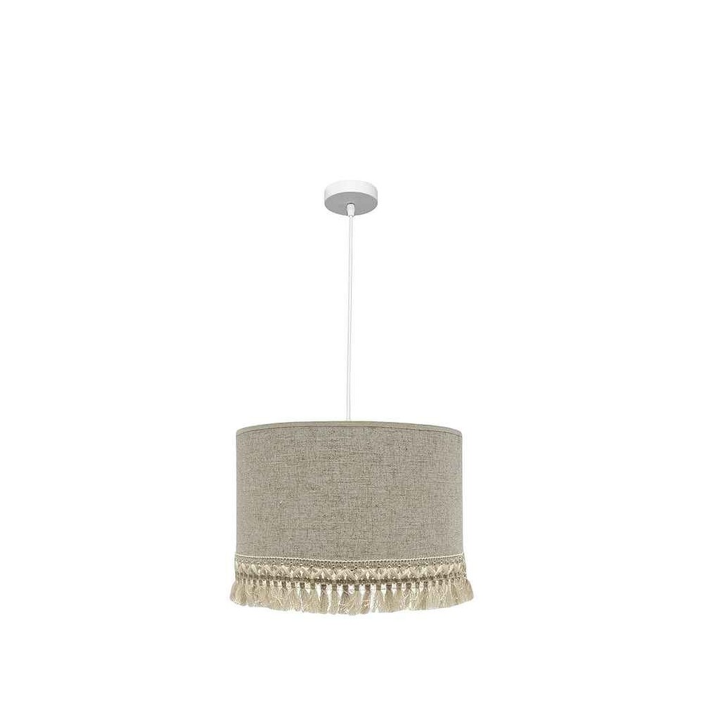Colgante vera 3xE27 blanco/beige regx60x60 cm