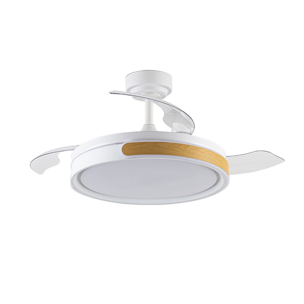 Cristalrecord ventilador de techo LED aspas plegables movic 72w 7920lm cct