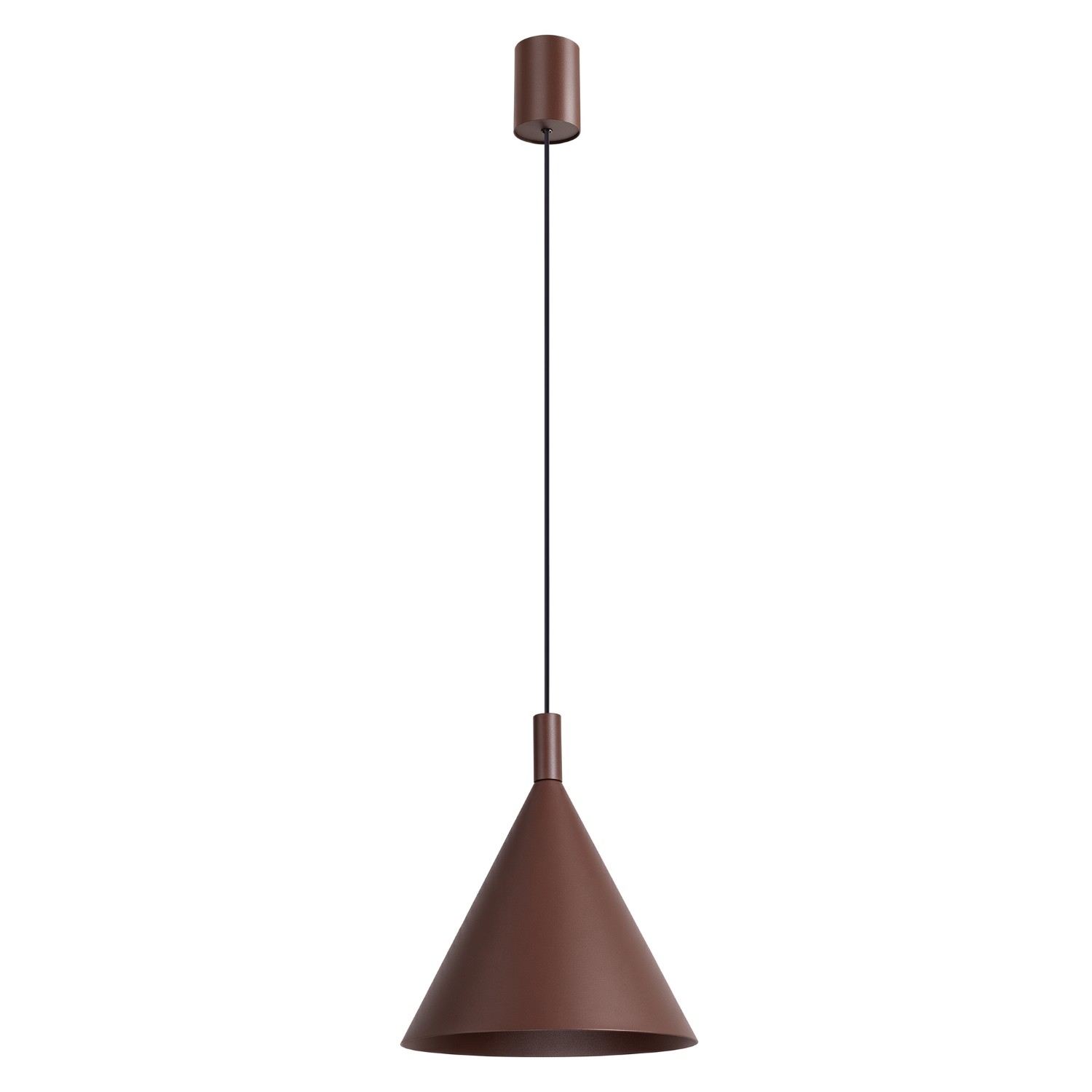 Lámparas colgantes nox 1 marrón acero 24.5x140x24.5cm