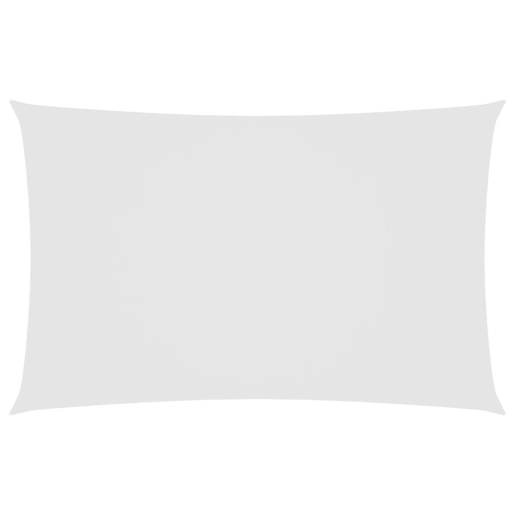 vidaXL toldo de vela rectangular tela oxford blanco 2,5x5 m