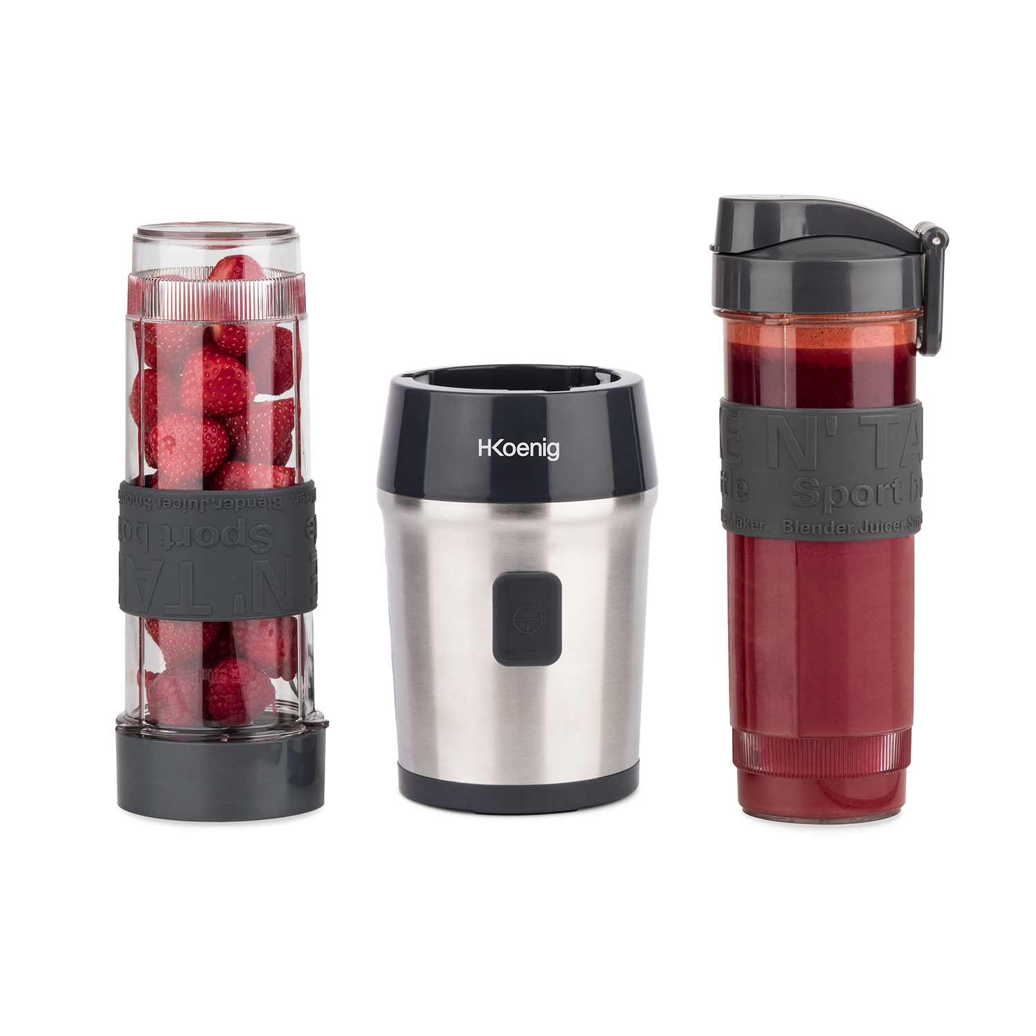 Batidora de vaso portátil smoo9 h.koenig 300 w, 570 ml.