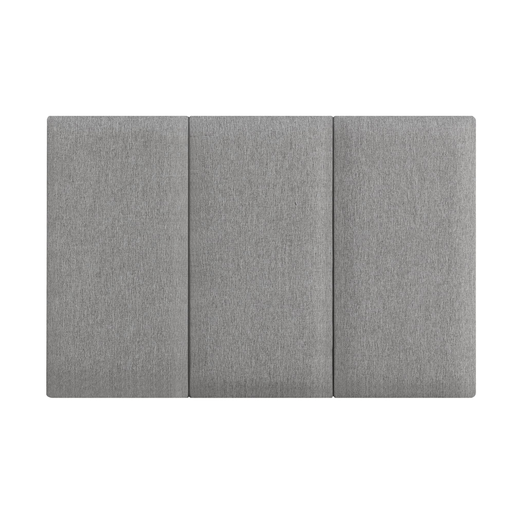 Set de 3 paneles de pared carpino textil 60x30cm - gris claro [neu.haus]